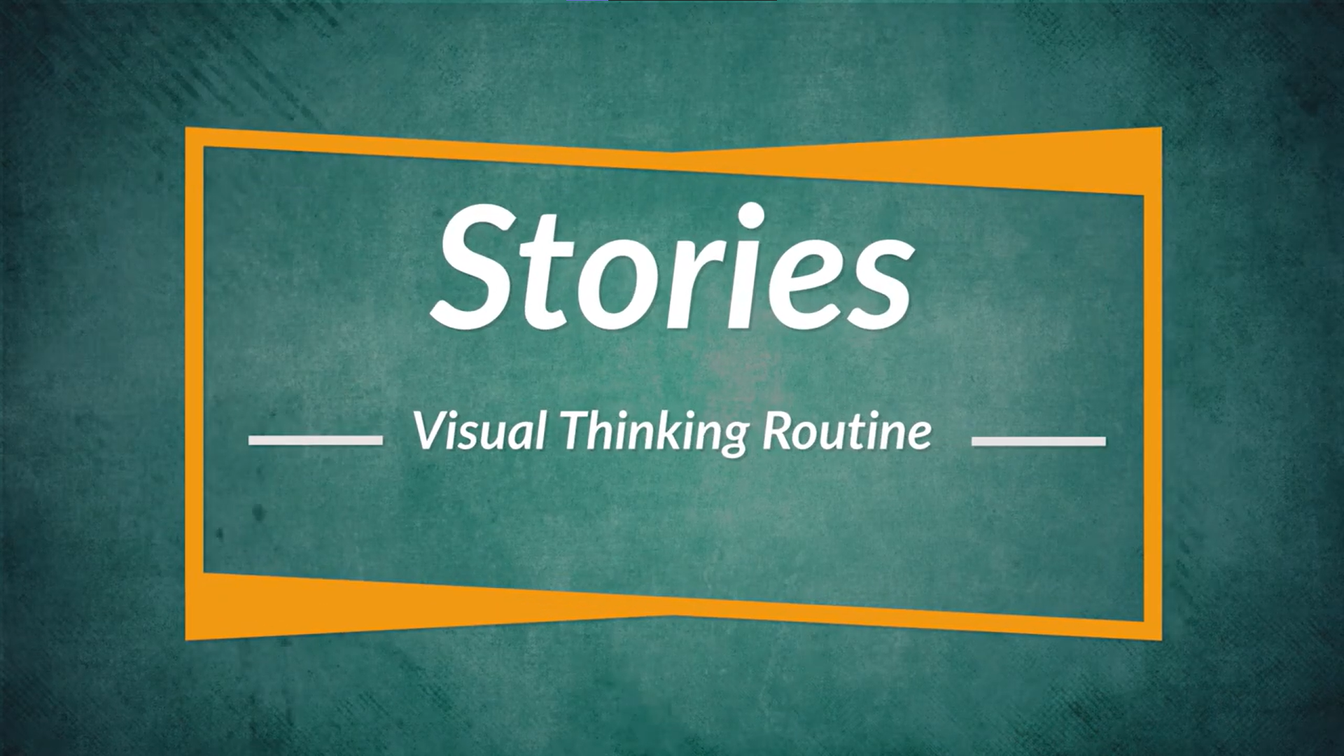 Cover image for the "Stories" Visual Thinking strategy